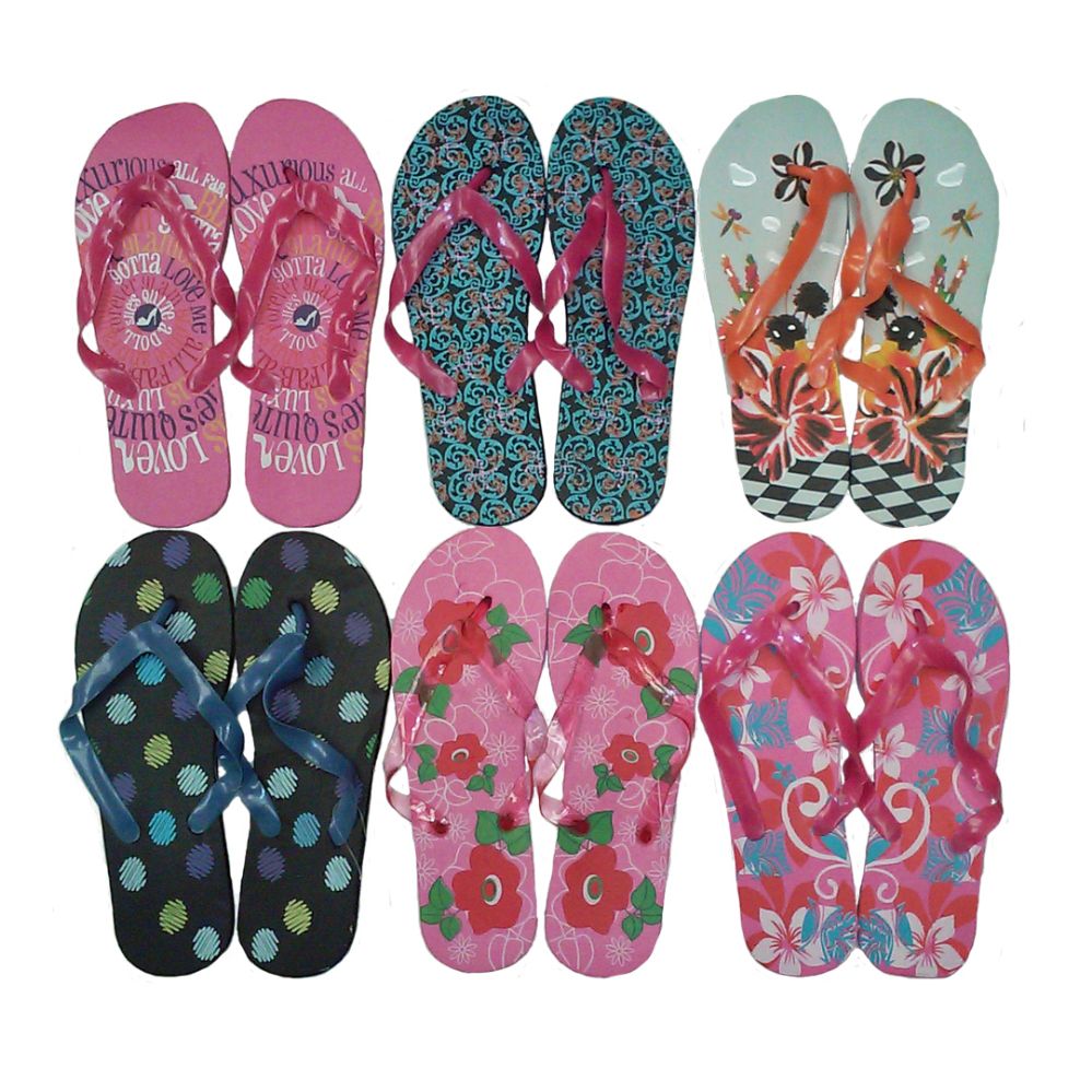 Wholesale Footwear Women's Assorted Color Flip Flops Distributor