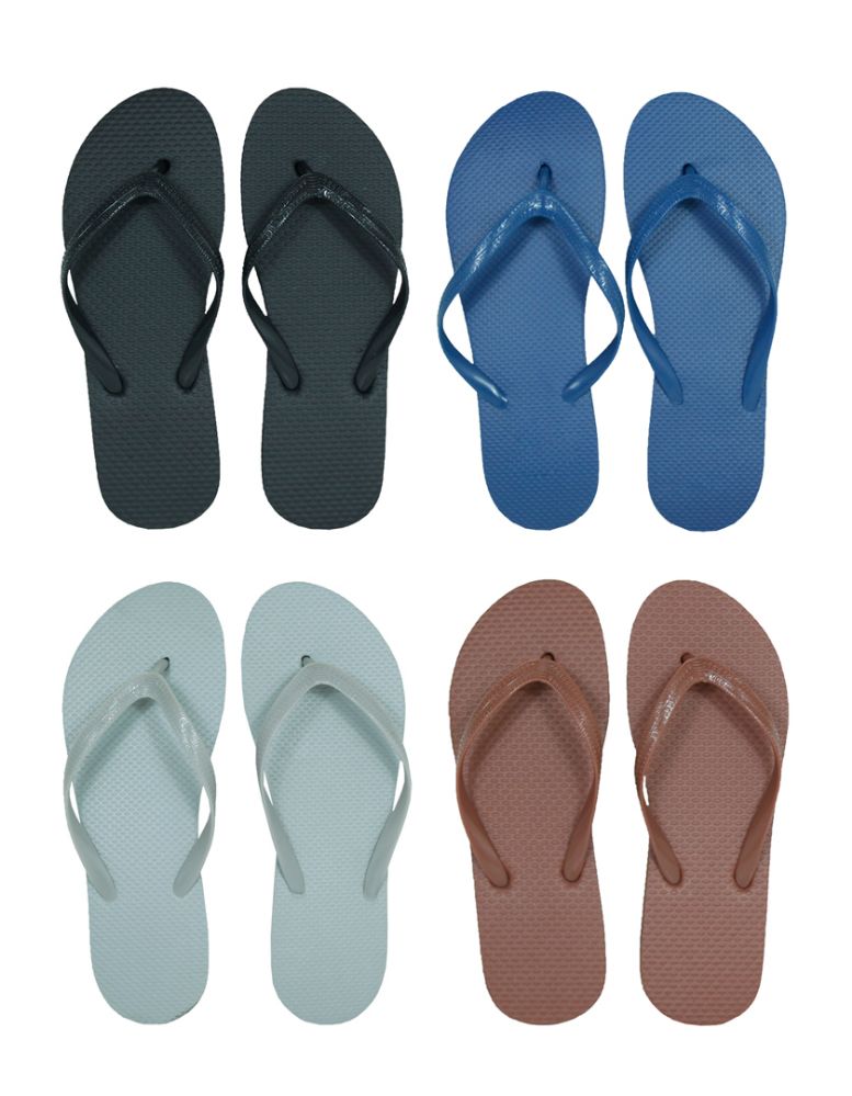 Wholesale Footwear Men's Flip Flops - Solid Colors