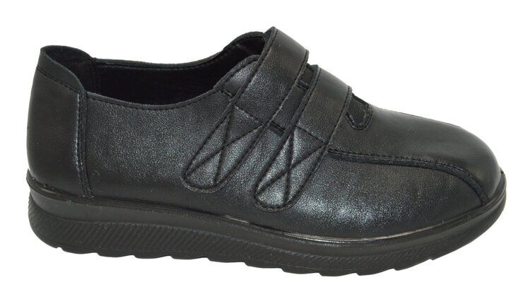Wholesale Footwear Comfort Work Shoes Hotel Restaurant Walking Slip Resistant, Color Black Size 7-11