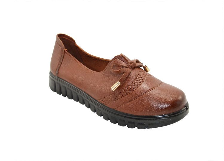Wholesale Footwear Comfort Work Shoes Hotel Restaurant Walking Slip Resistant, Color Tan Size 7-11