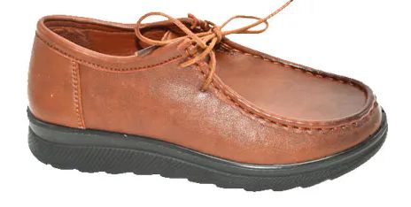 Wholesale Footwear Comfort Work Shoes Lace Up Nurse Hotel Restaurant Walking Slip Resistant Color Brown Size 5-11
