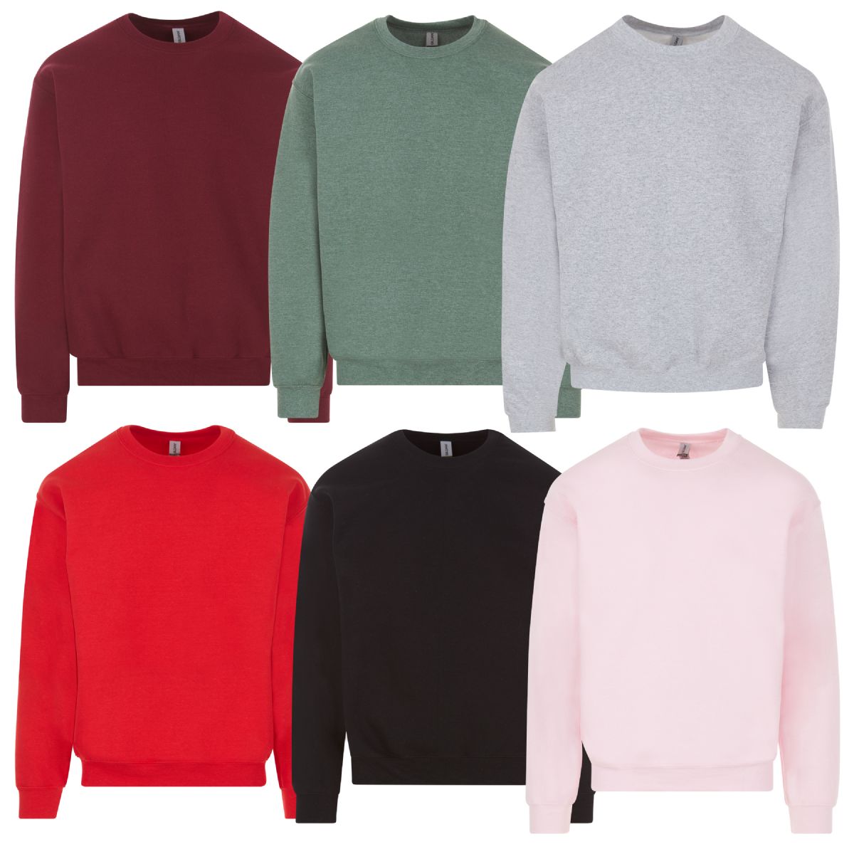 Wholesale Footwear Fleece Line Crew Neck Sweat Shirts Assorted Colors And Brands Unisex Size Large