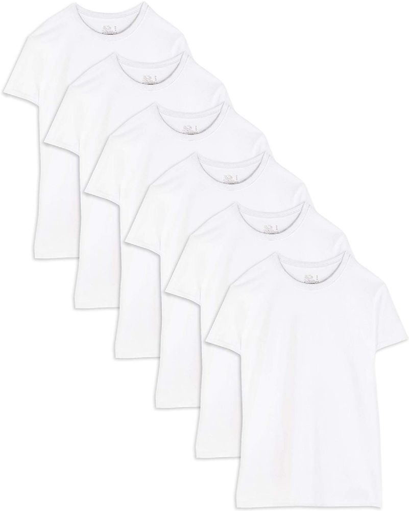 Wholesale Footwear Fruit Of The Loom Men's White Crew Neck Undershirt Assorted Sizes S-xl