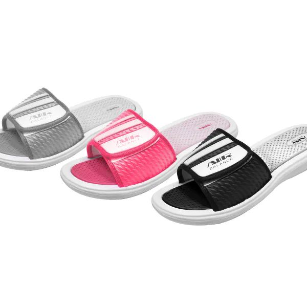 Wholesale Footwear Womens Fashion Flat Sandals Man Made Sole And Upper Imported