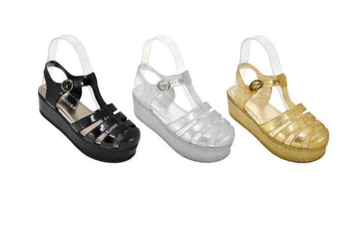 Wholesale Footwear Girls Shoes Color Gold