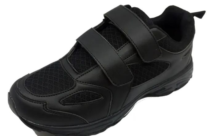 Wholesale Footwear Men's Velcro Strap Sneaker Navy Color Size 7-12