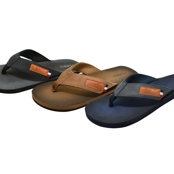 Wholesale Footwear Mens Fashion Flat Sandals. Man Made Sole And Upper Imported
