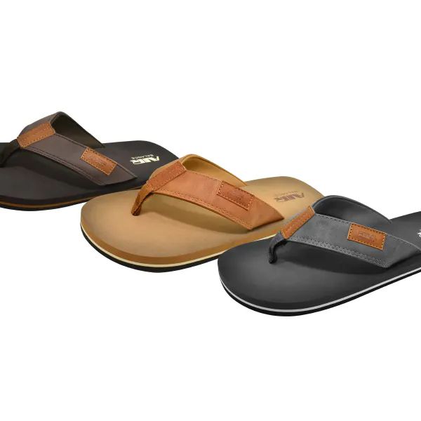 Wholesale Footwear Mens Fashion Flat Sandals. Man Made Sole And Upper Imported