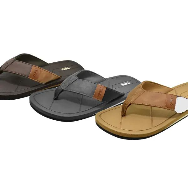 Wholesale Footwear 36 Mens Fashion Flat Sandals Man Made Sole And Upper Imported