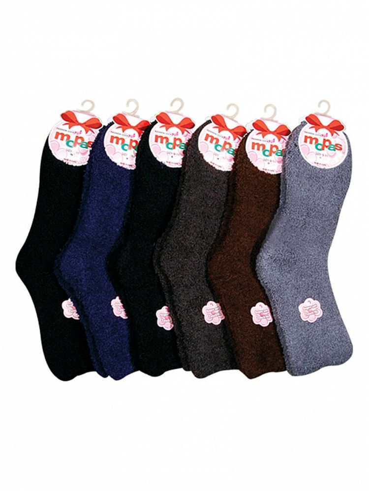 Wholesale Footwear Mens Plush Soft Socks Dark Colors Assorted Size 10-13