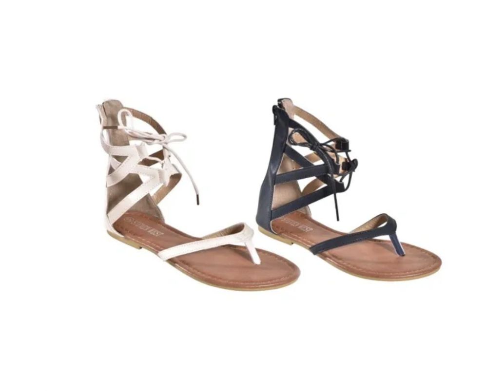 Wholesale Footwear Rhinestone Sandals Color Beige