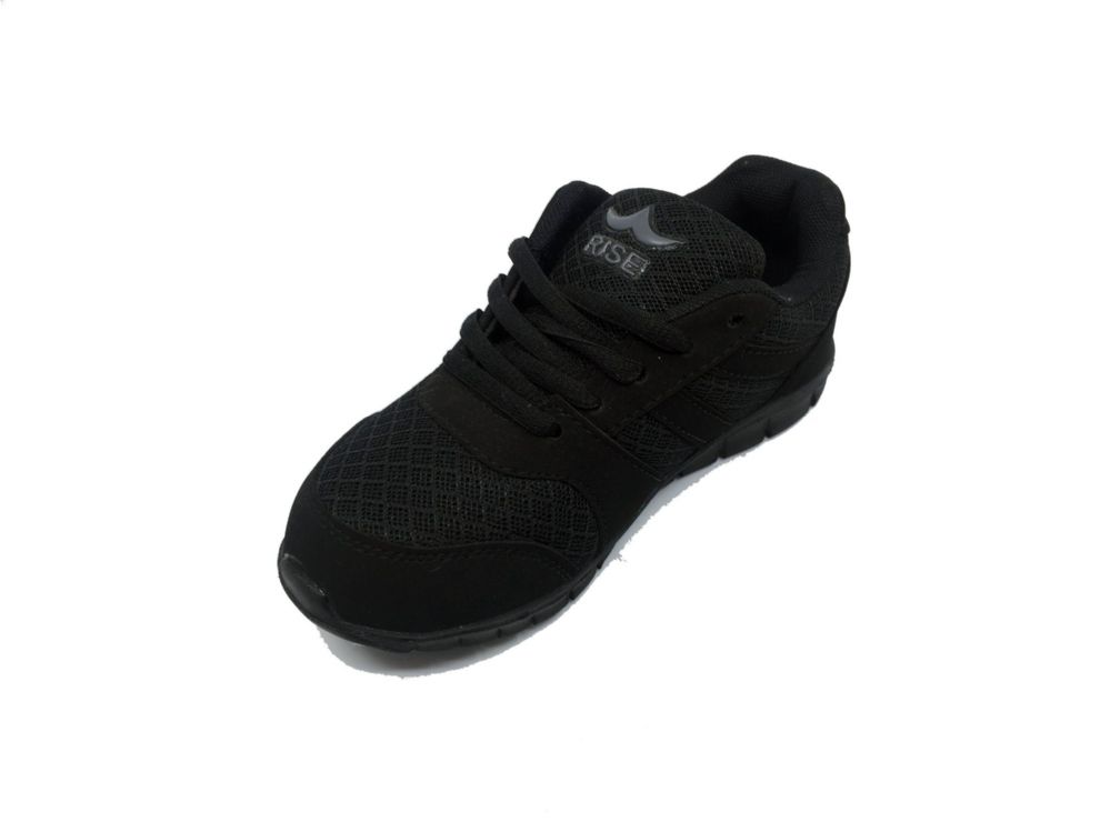 Wholesale Footwear Riser Breathable Sneakers For Kids In Black And White