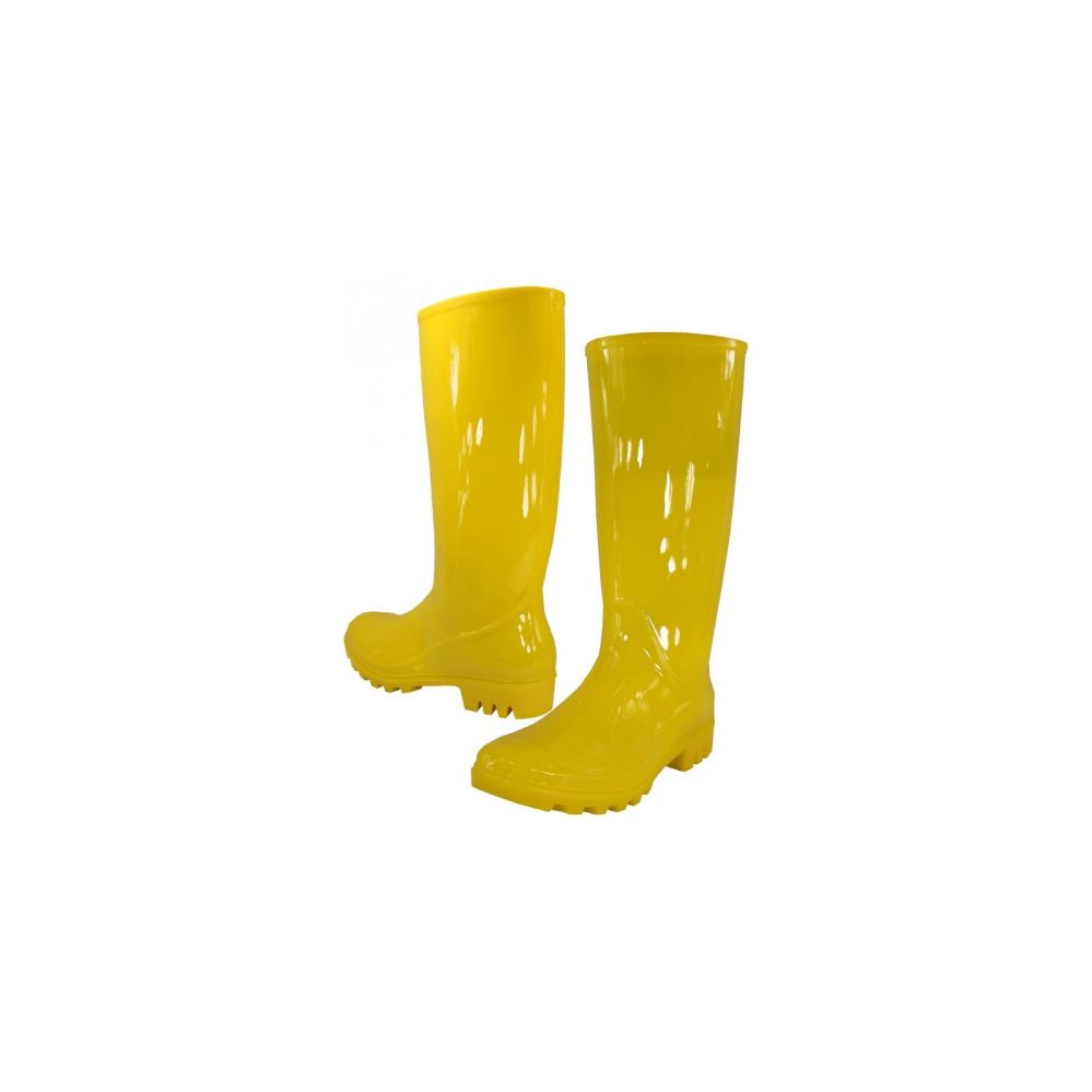 Wholesale Footwear Women's 13.5 Inches Rubber Rain Boots In Yellow Sizes 6-11