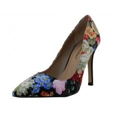 Wholesale Footwear Women's "angeles Shoes" High Heel Pump Bride Shoe Floral Printed Size 6-9