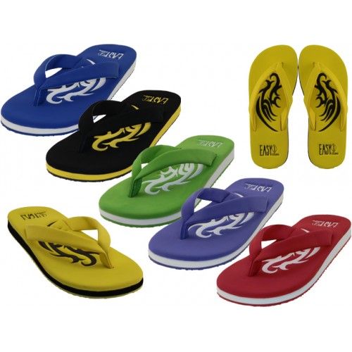 Wholesale Footwear Women's Embossed Thong Sandals Sizes 6-11