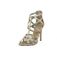 Wholesale Footwear Women's High Heel Gladiator Sandal Silver Color Sizes 5-9