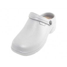 Wholesale Footwear Women's Sport Close Toe Rubber Nursing Clogs In White Sizes 7-11
