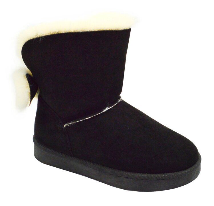 Wholesale Footwear Women Warm Winter Ankle Boots Color Black Size 7-11