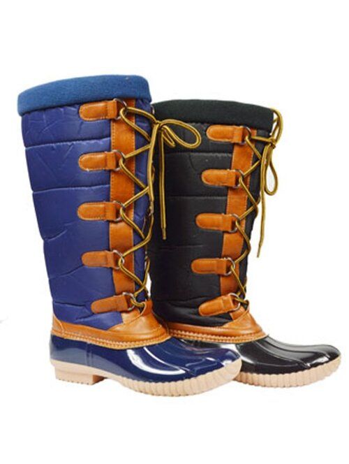 Wholesale Footwear Womens Winter Boots Waterproof Comfortable Color Blue Size Black