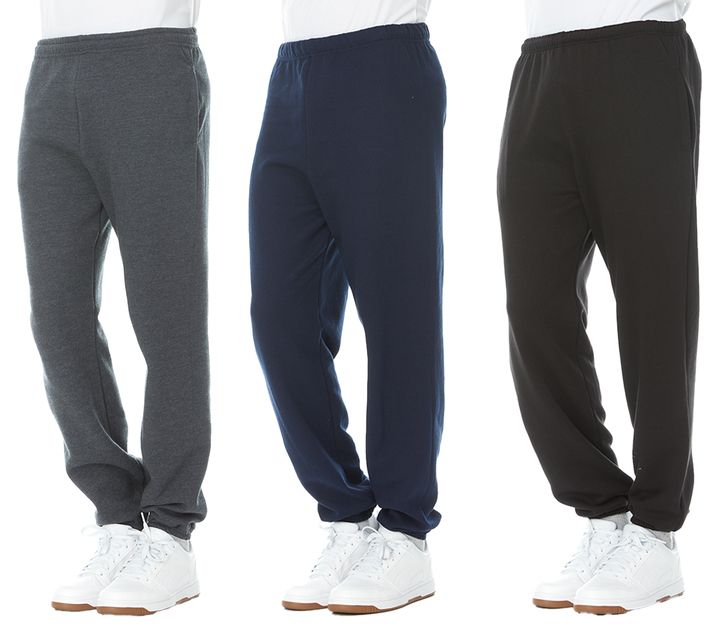 Wholesale Footwear Yacht & Smith Mens Assorted Colors Joggers Pocketless No Draw String Size L